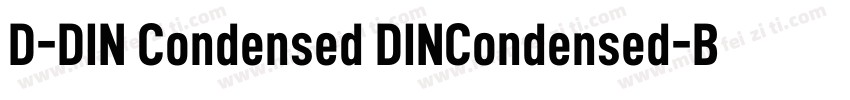 D-DIN Condensed DINCondensed-Bold字体转换